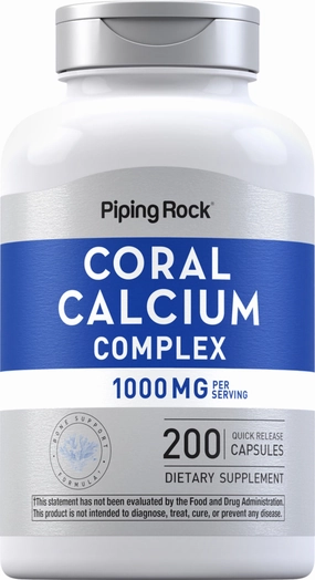 Ultra Coral Calcium Complex, 1000 mg (per serving), 200 Quick Release Capsules