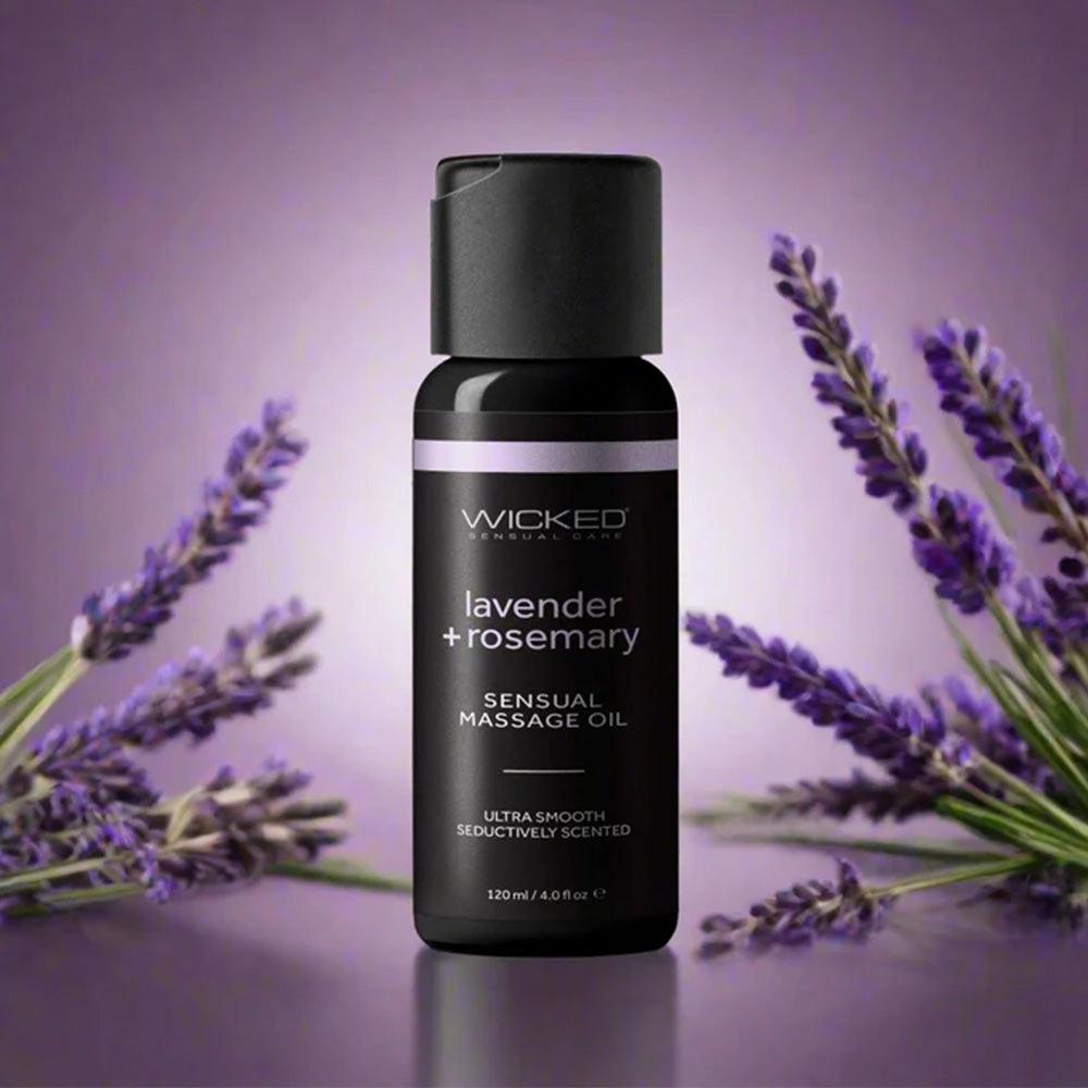 Wicked Lavender   Rosemary Sensual Vegan Massage Oil